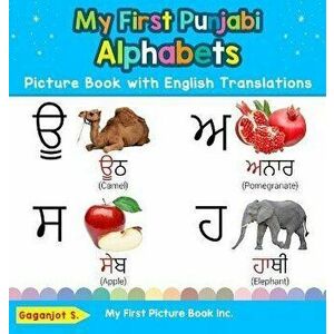 My First Punjabi Alphabets Picture Book with English Translations: Bilingual Early Learning & Easy Teaching Punjabi Books for Kids, Hardcover - Gaganj imagine