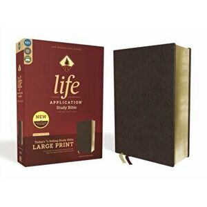 Niv, Life Application Study Bible, Third Edition, Large Print, Bonded Leather, Burgundy, Red Letter Edition, Hardcover - Zondervan imagine