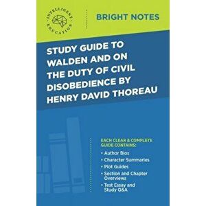 Study Guide to Walden and On the Duty of Civil Disobedience by Henry David Thoreau, Paperback - *** imagine