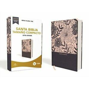 Rvr60 Santa Biblia, Letra Grande, Tamaño Compacto, Tapa Dura/Tela, Azul Floral, Edición Letra Roja, Hardcover - *** imagine