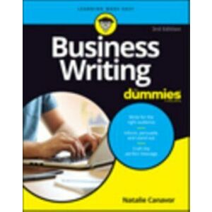 Business Writing for Dummies, Paperback - Natalie Canavor imagine