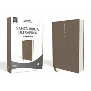 Nbla Santa Biblia Ultrafina, Letra Gigante, Tapa Dura/Tela, Gris, Edición Letra Roja, Hardcover - *** imagine