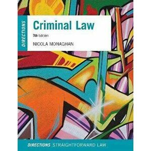 Criminal Law Directions. 7 Revised edition, Paperback - *** imagine