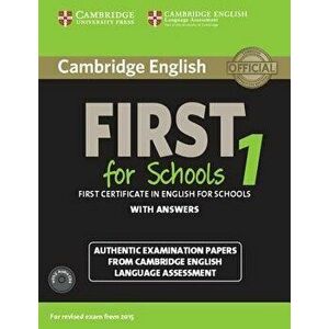 Cambridge English First 1 for Schools for Revised Exam from 2015 Student's Book Pack (Student's Book with Answers and Audio CDs (2)). Authentic Examin imagine