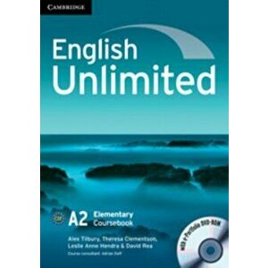 English Unlimited Elementary Coursebook with e-Portfolio - David Rea imagine