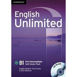 English Unlimited Pre-intermediate Self-study Pack (Workbook with DVD-ROM) - Nick Robinson imagine