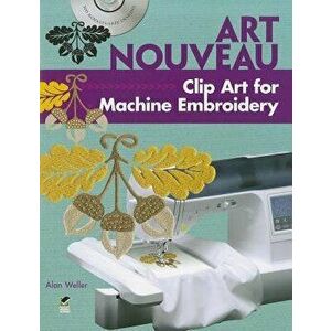 Art Nouveau Clip Art for Machine Embroidery. Green ed - Alan Weller imagine