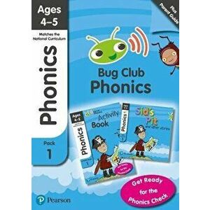 Phonics - Learn at Home Pack 1 (Bug Club), Phonics Sets 1-3 for ages 4-5 (Six stories + Parent Guide + Activity Book) - Nicola Sandford imagine