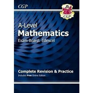 New A-Level Maths Edexcel Complete Revision & Practice with Online Edition & Video Solutions - CGP Books imagine