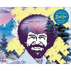 Bob Ross 2-in-1 Double Sided 500-Piece Puzzle - Robb Pearlman imagine