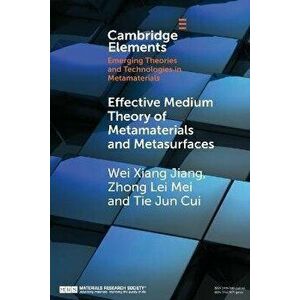 Effective Medium Theory of Metamaterials and Metasurfaces. New ed, Paperback - Tie Jun Cui imagine