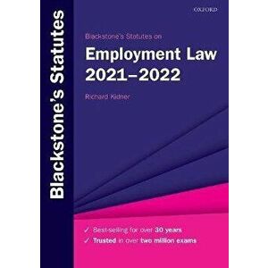 Blackstone's Statutes on Employment Law 2021-2022. 31 Revised edition, Paperback - *** imagine