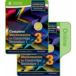 Complete Mathematics for Cambridge Lower Secondary Book 3. Print and Online Student Book (First Edition) - Deborah Barton imagine