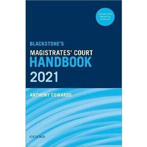 Blackstone's Magistrates' Court Handbook 2021, Paperback - *** imagine