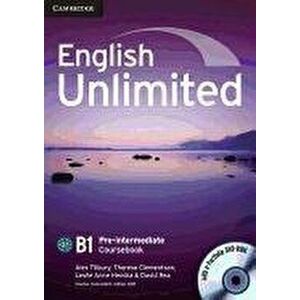 English Unlimited Pre-intermediate Coursebook with e-Portfolio - David Rea imagine