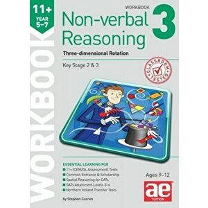 11+ Non-verbal Reasoning Year 5-7 Workbook 3. Three-dimensional Rotation - Natalie Knowles imagine