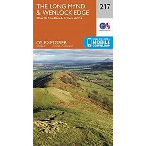 The Long Mynd & Wenlock Edge. Church Stretton & Craven Arms, Sheet Map - *** imagine