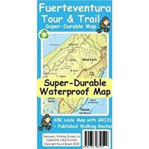 Fuerteventura Tour and Trail Map, Sheet Map - David Brawn imagine