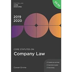 Core Statutes on Company Law 2019-20. 4th ed. 2019, Paperback - Cowan Ervine imagine