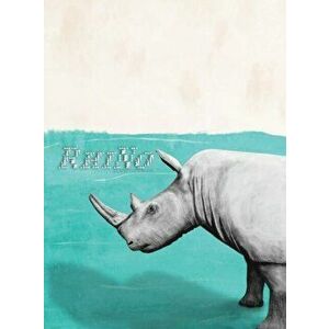 RhiNo. Large Blank Notebook - *** imagine