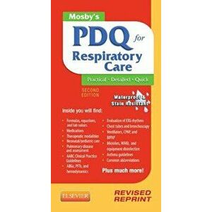 Mosby's PDQ for Respiratory Care - Revised Reprint. 2 ed, Spiral Bound - *** imagine
