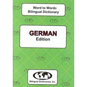 English-German & German-English Word-to-Word Dictionary, Paperback - H. Bell imagine