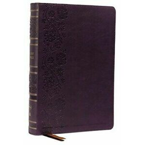 NKJV, Single-Column Wide-Margin Reference Bible, Leathersoft, Purple, Red Letter, Comfort Print. Holy Bible, New King James Version - Thomas Nelson imagine