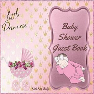 Little Princess Baby Girl Shower Guest Book: Amazing Color Interior with 100 Page and 8.5 x 8.5 inch - Pink Baby Strollers with Flower - *** imagine