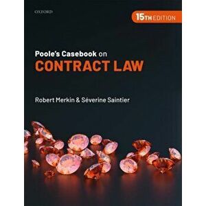 Poole's Casebook on Contract Law, Paperback - Severine Saintier imagine