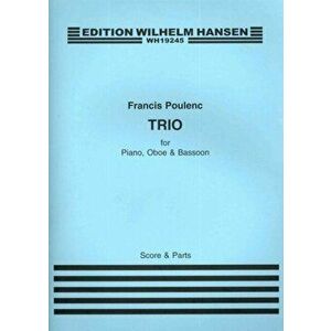Trio for Piano, Oboe and Bassoon, Paperback - Francis Poulenc imagine