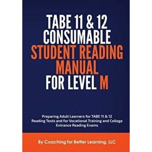 TABE 11 and 12 Consumable Student Reading Manual for Level M, Paperback - *** imagine