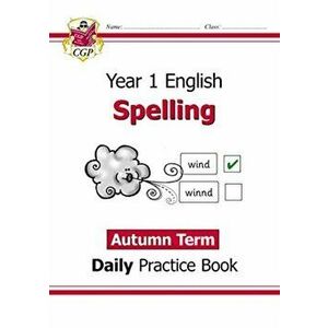 New KS1 Spelling Daily Practice Book: Year 1 - Autumn Term, Paperback - CGP Books imagine