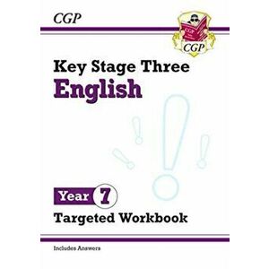 New KS3 English Year 7 Targeted Workbook (with answers), Paperback - CGP Books imagine