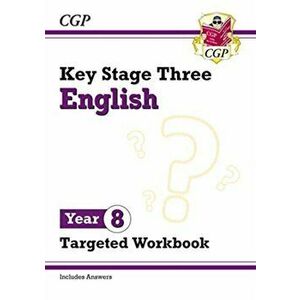 New KS3 English Year 8 Targeted Workbook (with answers), Paperback - CGP Books imagine