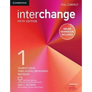 Interchange Level 1 Full Contact with Online Self-Study and Online Workbook, Paperback - Jack C. Richards imagine