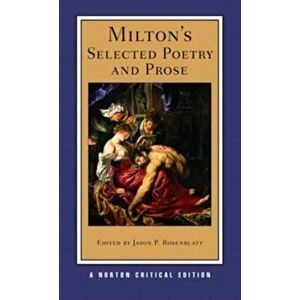 Milton's Selected Poetry and Prose. Critical ed, Paperback - John Milton imagine