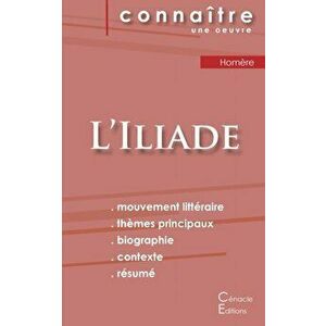 Fiche de lecture L'Iliade de Homère (Analyse littéraire de référence et résumé complet), Paperback - *** imagine