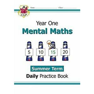 New KS1 Mental Maths Daily Practice Book: Year 1 - Summer Term, Paperback - CGP Books imagine
