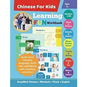 Chinese For Kids Learning Fun Workbook: Simplified Chinese Mandarin Pinyin English Bilingual Ages 5, Paperback - Queenie Law imagine