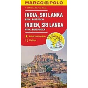 India, Sri Lanka, Nepal, Bangladesh Marco Polo Map, Sheet Map - Marco Polo imagine