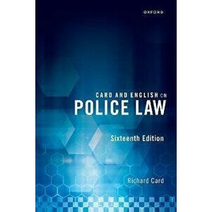 Card and English on Police Law. 16 Revised edition, Paperback - *** imagine