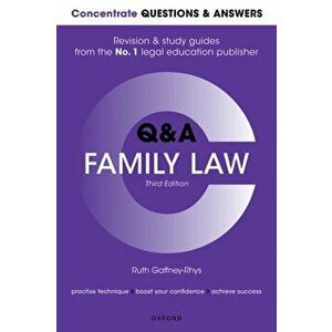 Concentrate Questions and Answers Family Law. Law Q&A Revision and Study Guide, 3 Revised edition, Paperback - *** imagine