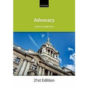 Advocacy. 21 Revised edition, Paperback - The City Law School imagine