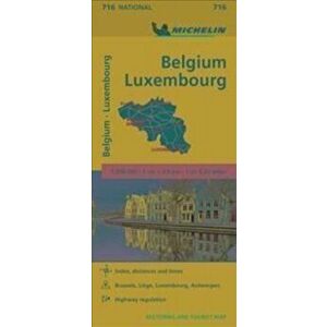 Belgium & Luxembourg - Michelin National Map 716. 11th ed., Sheet Map - Michelin imagine