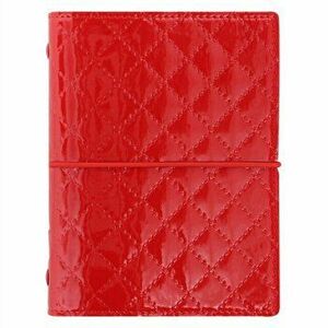 Filofax Pocket Domino Luxe red organiser, Paperback - *** imagine