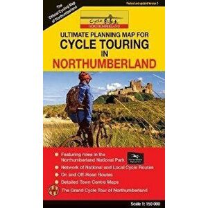 Cycle Touring Map of Northumberland - REV.3. 3 Revised edition, Sheet Map - *** imagine