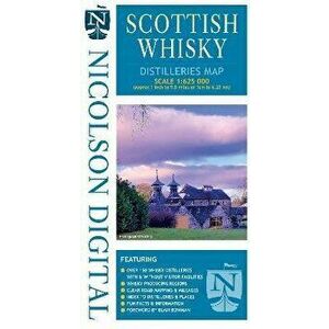 Nicolson Digital Scottish Whisky Distilleries Map, Sheet Map - Val Fry imagine