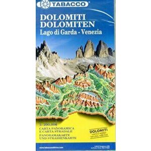 Dolomites / Lake Garda / Venice Road and Panoramic Map, Sheet Map - *** imagine