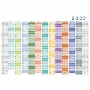 Calendar Planner Anual A2 13 luni 2023 colorful imagine
