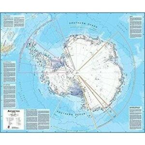 Antarctica laminated, Sheet Map - *** imagine